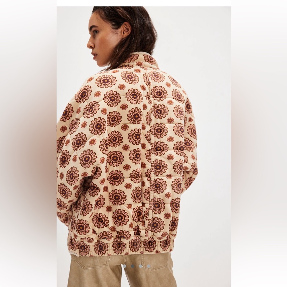 Free People Printed Dolman Quilted Jacket - Picture 3 of 6